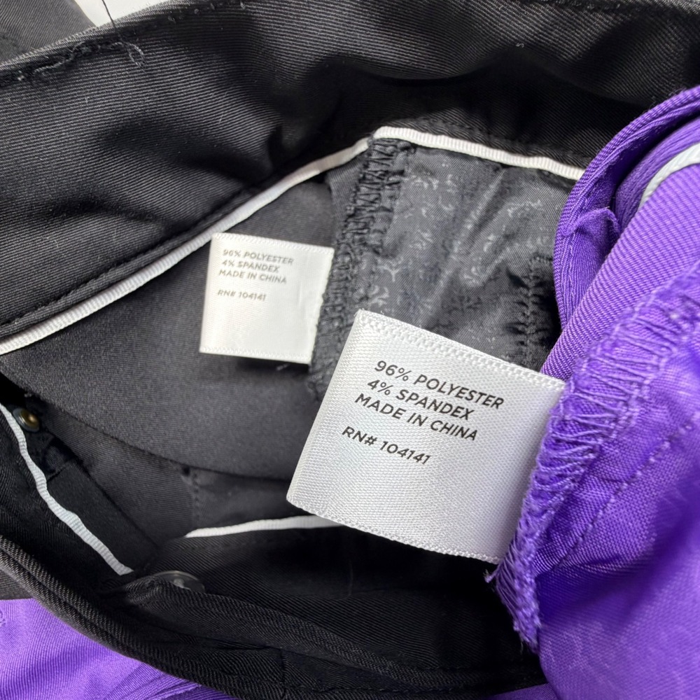 Lady Hagen Golf Shorts Womens 14‎ Black Purple Stretch Bundle - Picture 7 of 11